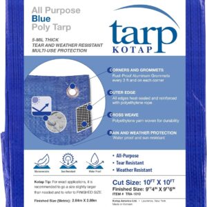 Blue Waterproof Poly Tarp