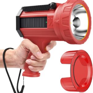 BUYSIGHT Rechargeable Spotlight Flashlight, 1000,000 lumens