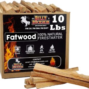 Billy Buckskin 10 lbs. Fatwood Fire Starter Sticks Camping Essentials