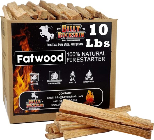 Billy Buckskin 10 lbs. Fatwood Fire Starter Sticks Camping Essentials