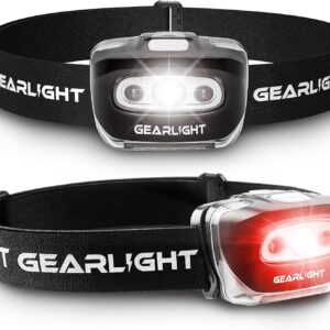 GearLight 2Pack LED Headlamp - Outdoor Camping Head Lamps