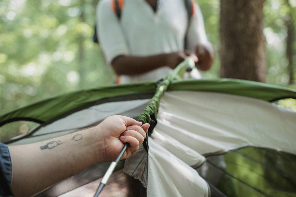 Pitching Tent